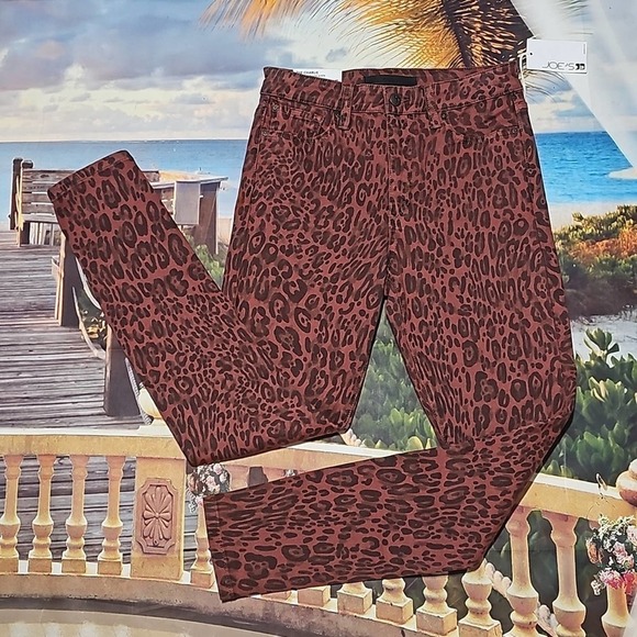 Joe's Leopard Print Skinny Jeans Size 27 NWT